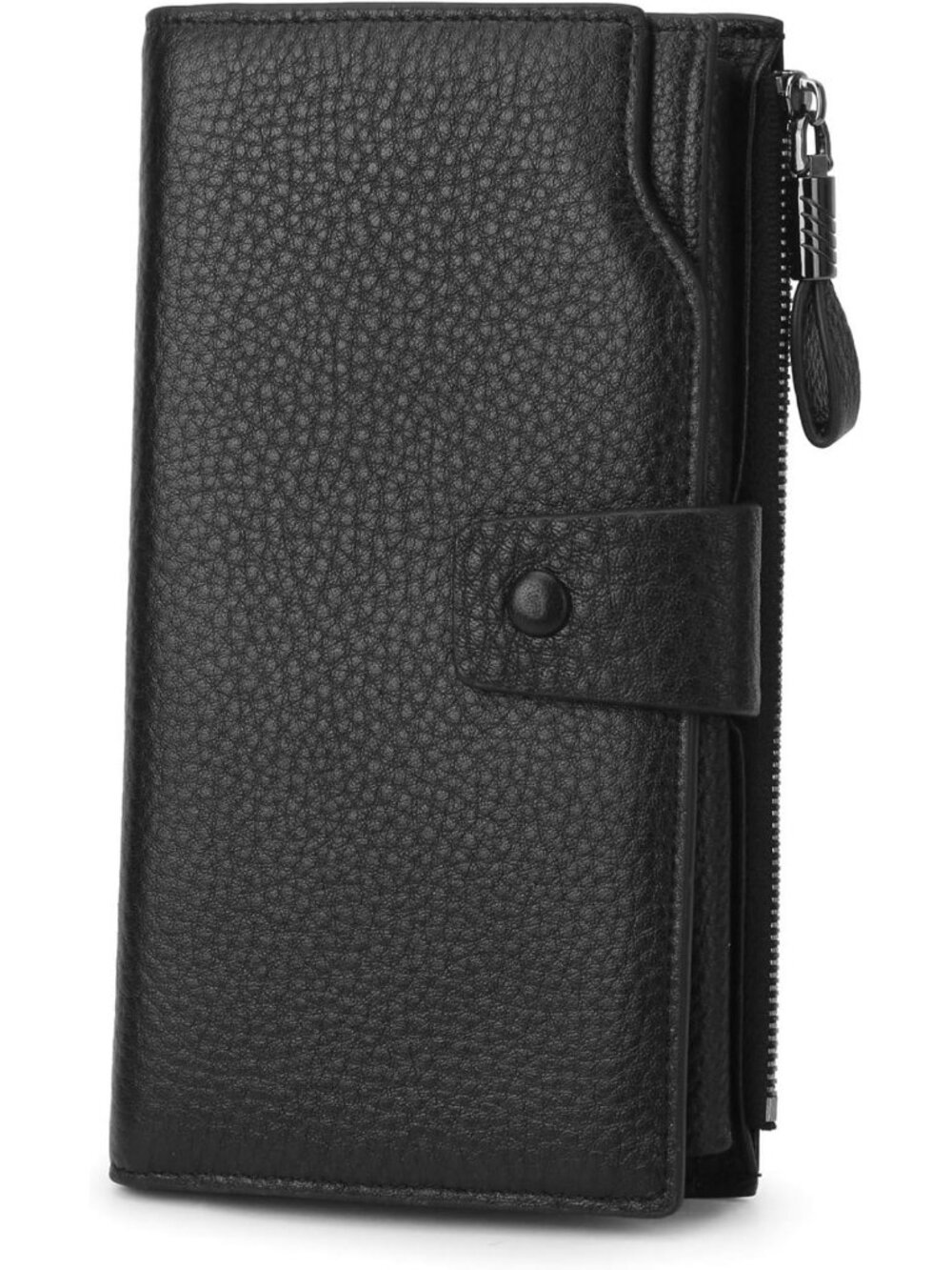 RFID Real Leather Wallet for Women - 21 Card Slots & Phone Pocket, Stylish